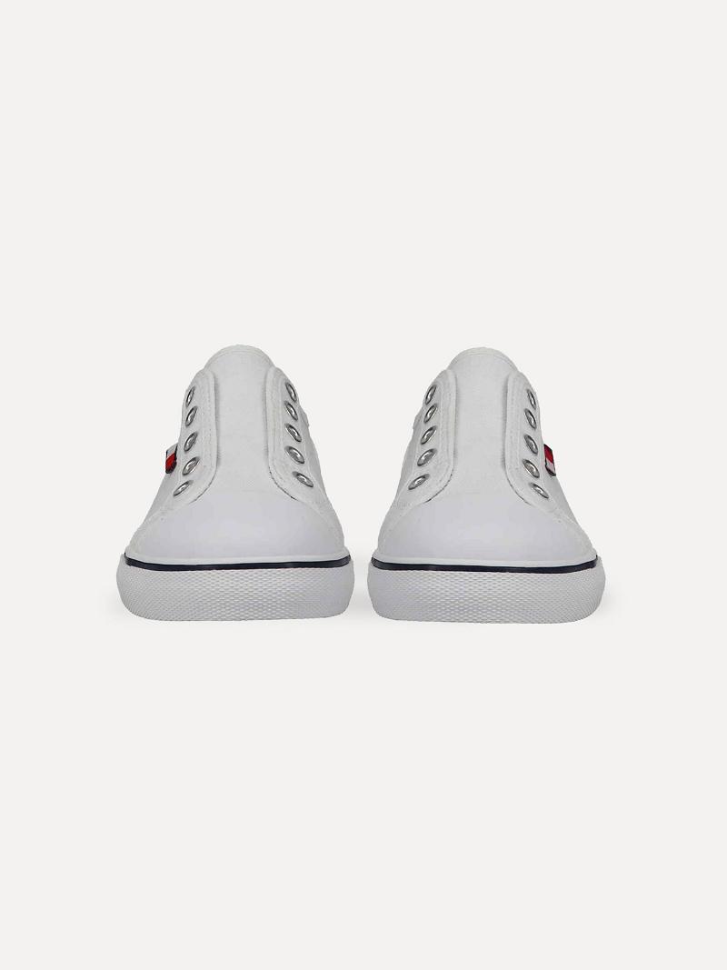 Tenis Tommy Hilfiger Laceless Blancos | MX_B2240