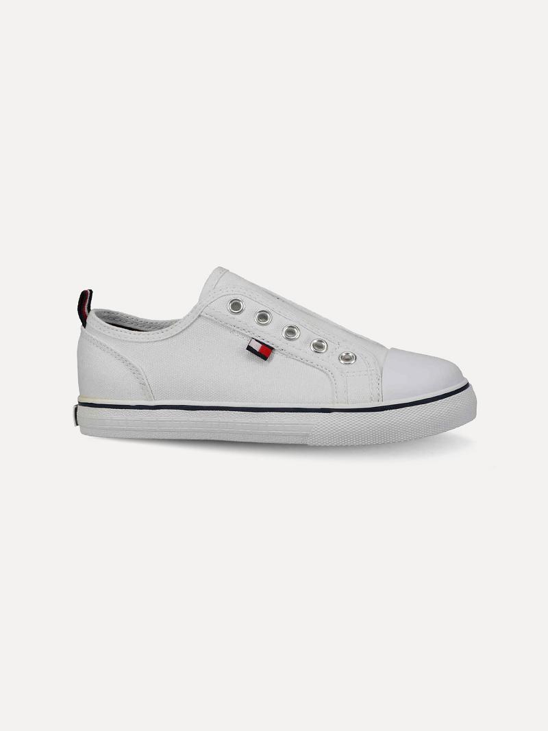 Tenis Tommy Hilfiger Laceless Blancos | MX_B2240