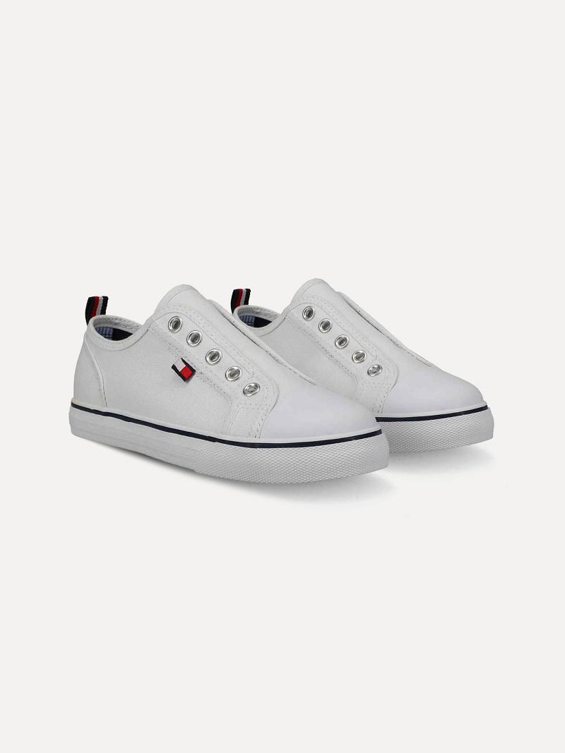 Tenis Tommy Hilfiger Laceless Blancos | MX_B2240