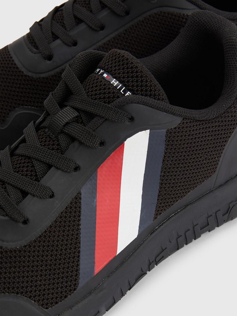 Tenis Tommy Hilfiger Ligeros knit Negros | MX_M31623