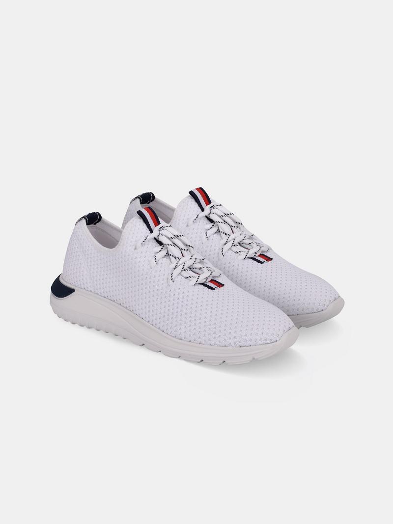 Tenis Tommy Hilfiger Mesh Stripe Blancos | MX_W21637