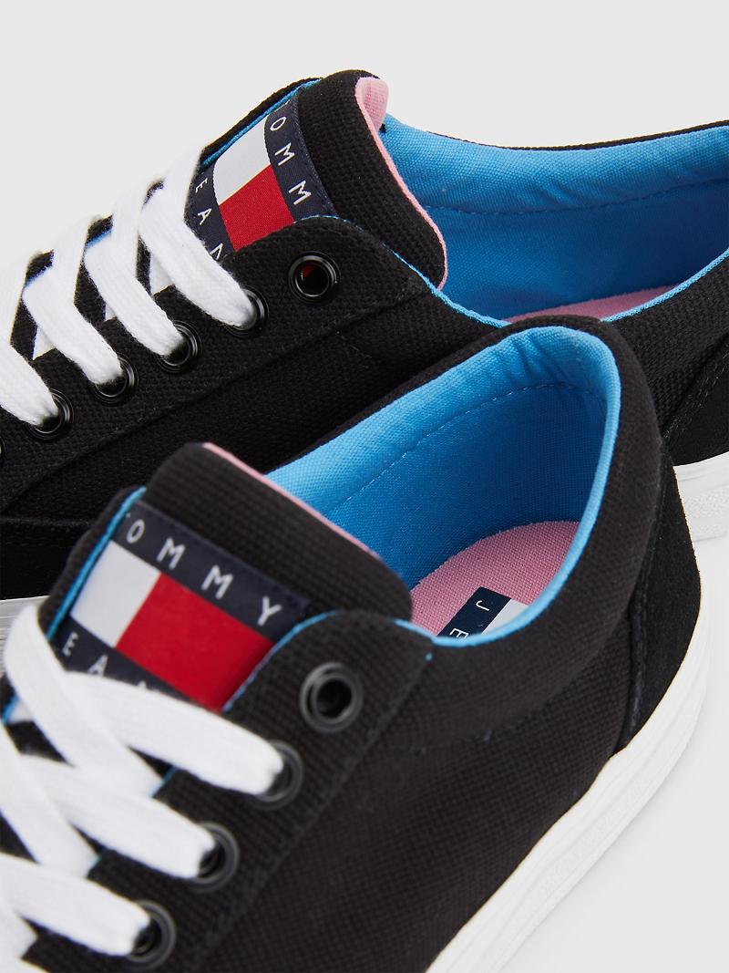 Tenis Tommy Hilfiger Recycled Skater Negros | MX_W21639