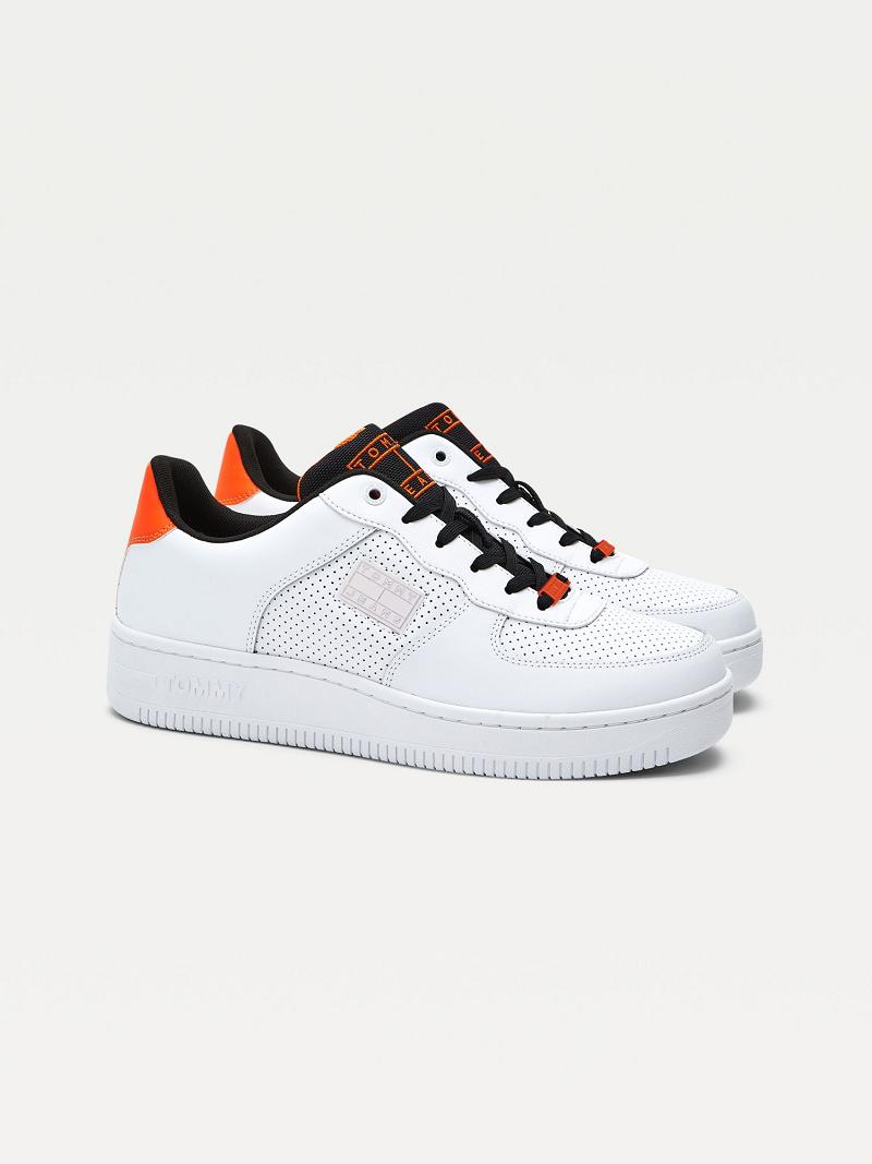 Tenis Tommy Hilfiger Tj perforated Blancos | MX_M31635