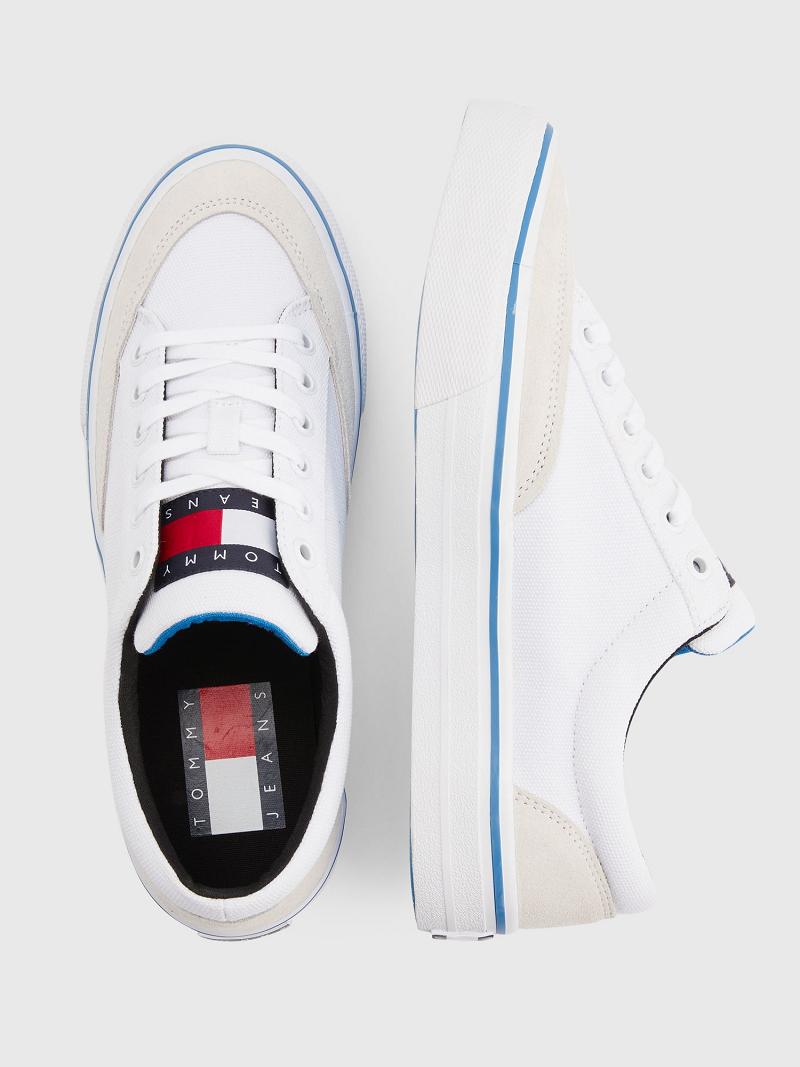 Tenis Tommy Hilfiger Tommys low cut skater Blancos | MX_M31637