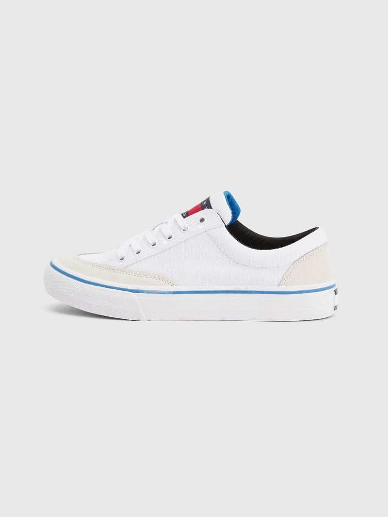 Tenis Tommy Hilfiger Tommys low cut skater Blancos | MX_M31637