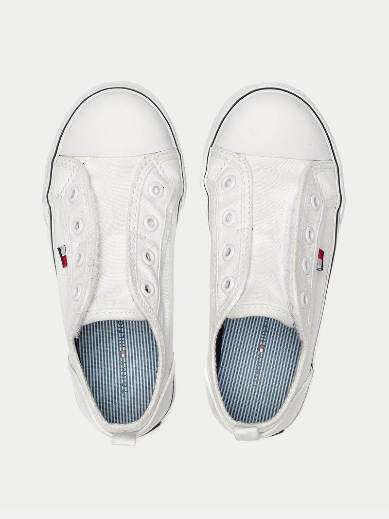 Tenis Tommy Hilfiger White Laceless Blancos | MX_G1311