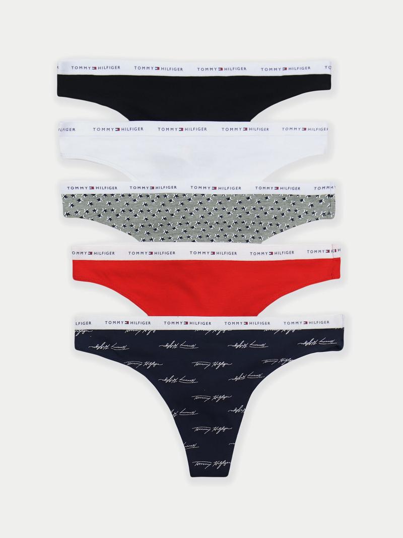 Thongs Tommy Hilfiger Logo Mix 5PK Azul Marino | MX_W21566