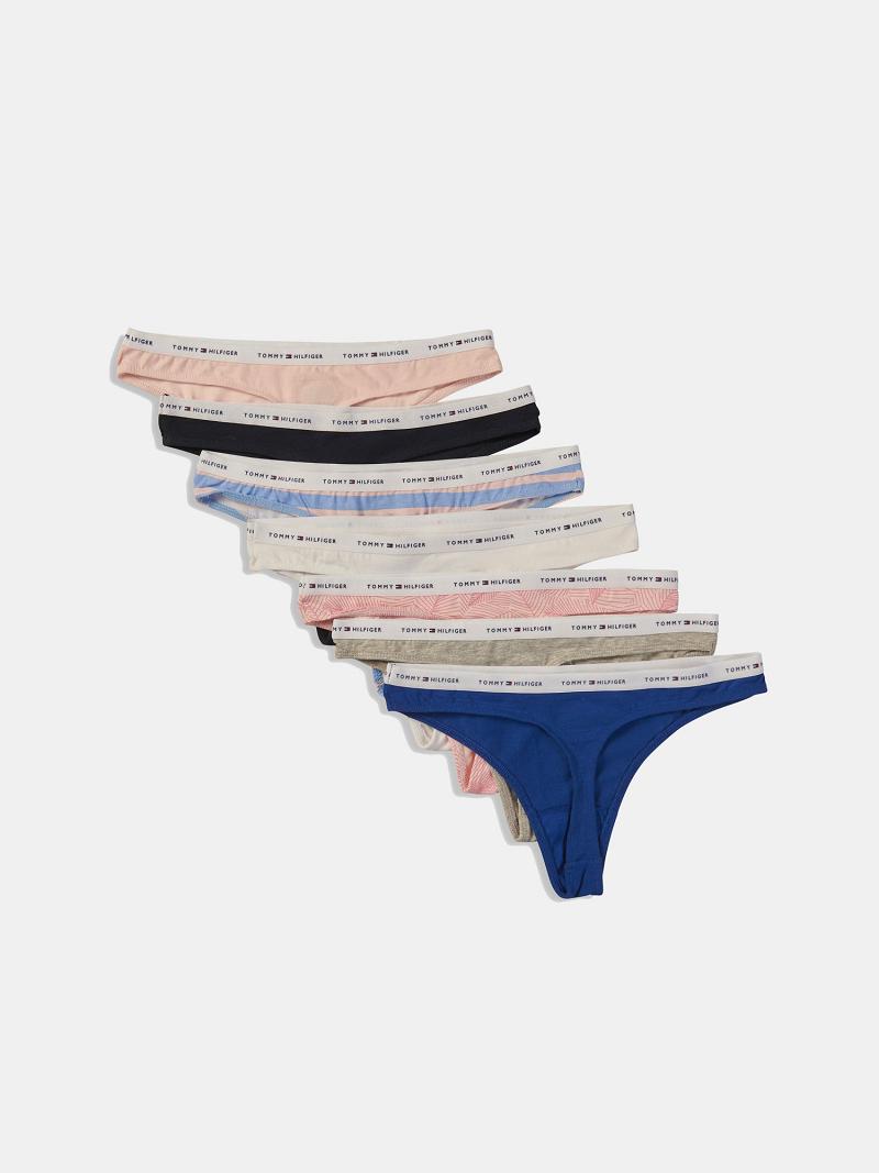 Thongs Tommy Hilfiger Logo Mix 7PK Azules | MX_W21571