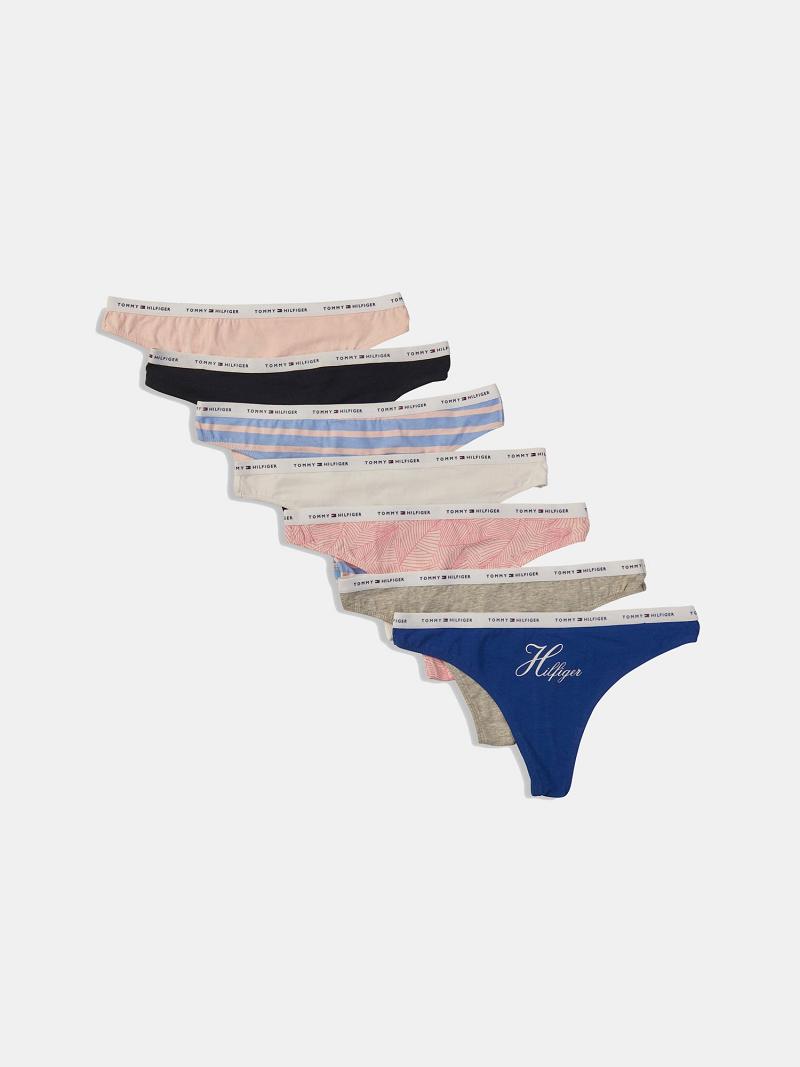 Thongs Tommy Hilfiger Logo Mix 7PK Azules | MX_W21571