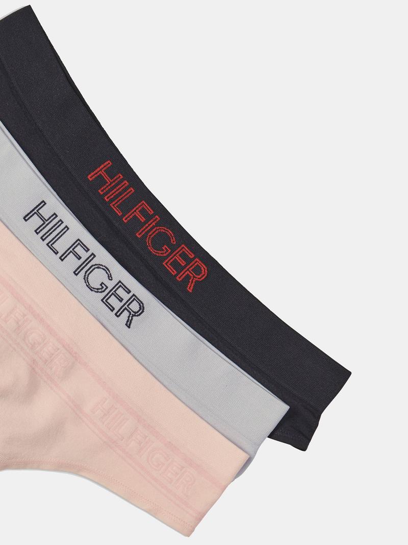 Thongs Tommy Hilfiger Seamless 3PK Rosas | MX_W21576