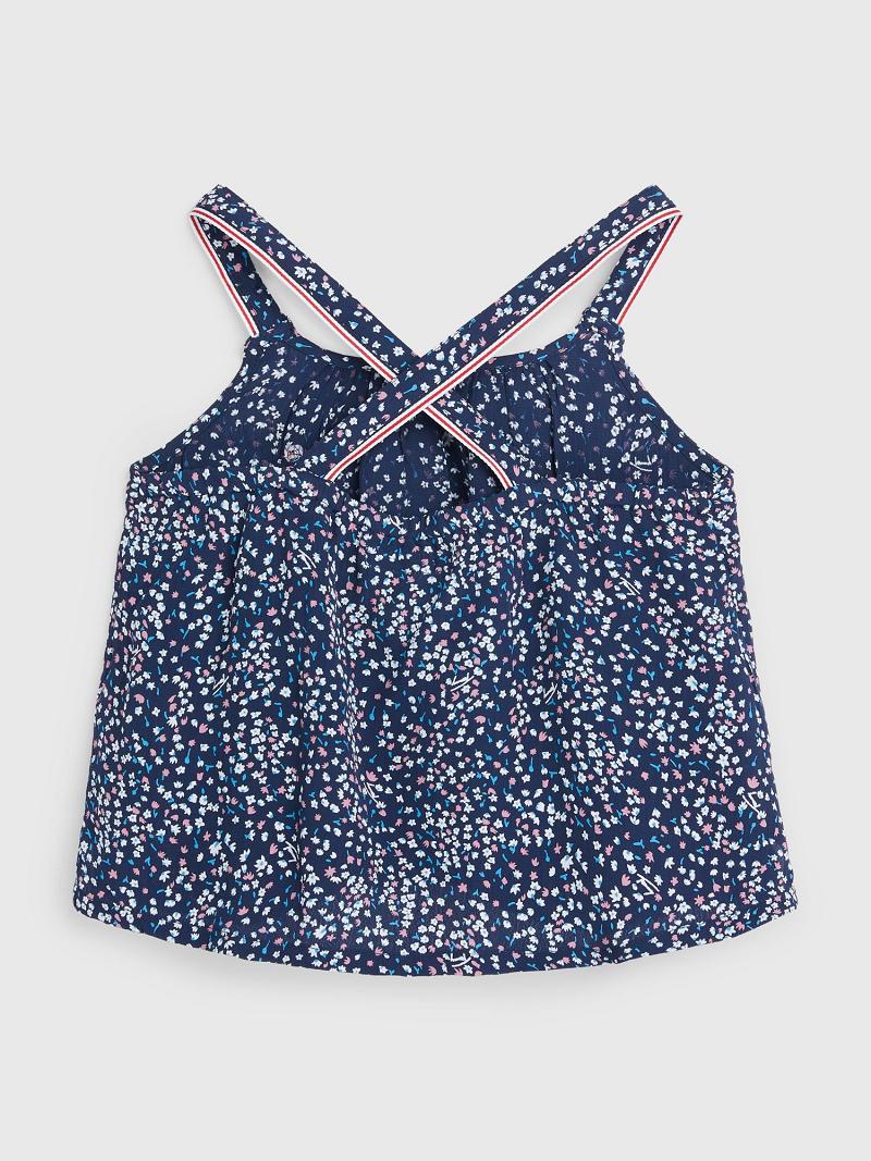 Tops Tommy Hilfiger Floral Azules | MX_G1278