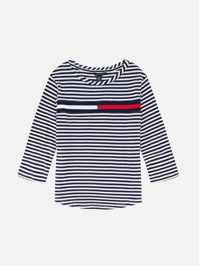 Tops Tommy Hilfiger Toddler\' Stripe Azules | MX_G1283