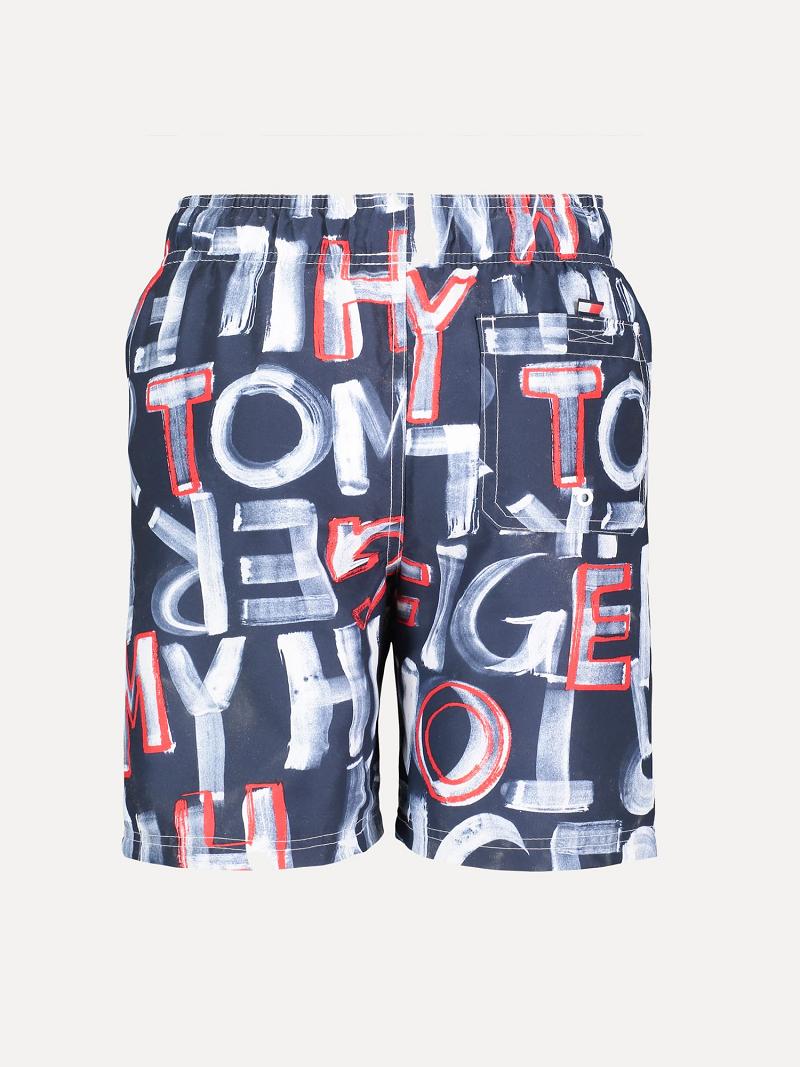 Trajes De Baño Tommy Hilfiger Big Chalk Print Trunk Multicolor | MX_B2144