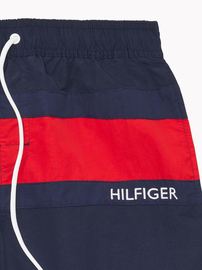 Trajes De Baño Tommy Hilfiger Essential flag swim trunk Azul Marino | MX_M31095