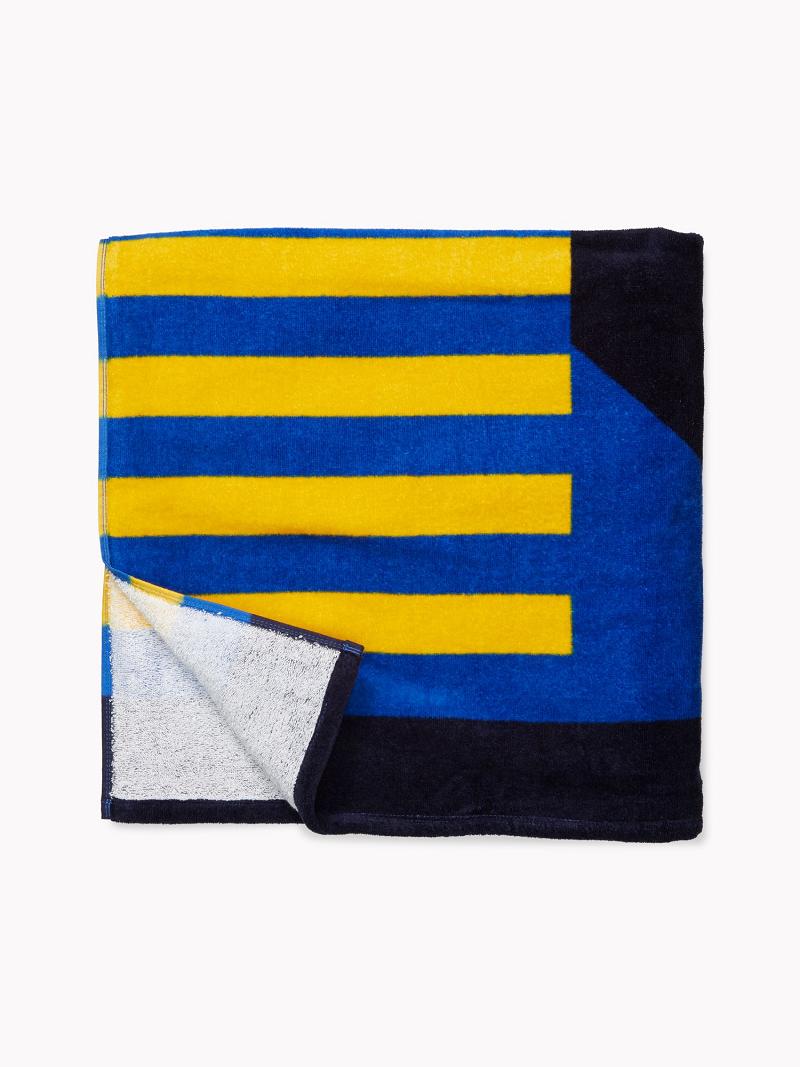 Trajes De Baño Tommy Hilfiger Hilfiger Stripe Towel Azules Multicolor | MX_W21422