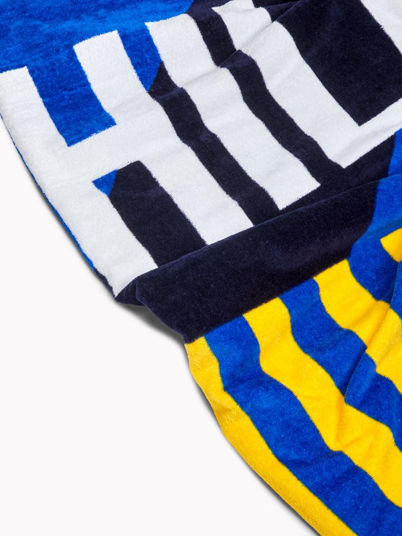 Trajes De Baño Tommy Hilfiger Hilfiger Stripe Towel Azules Multicolor | MX_W21422