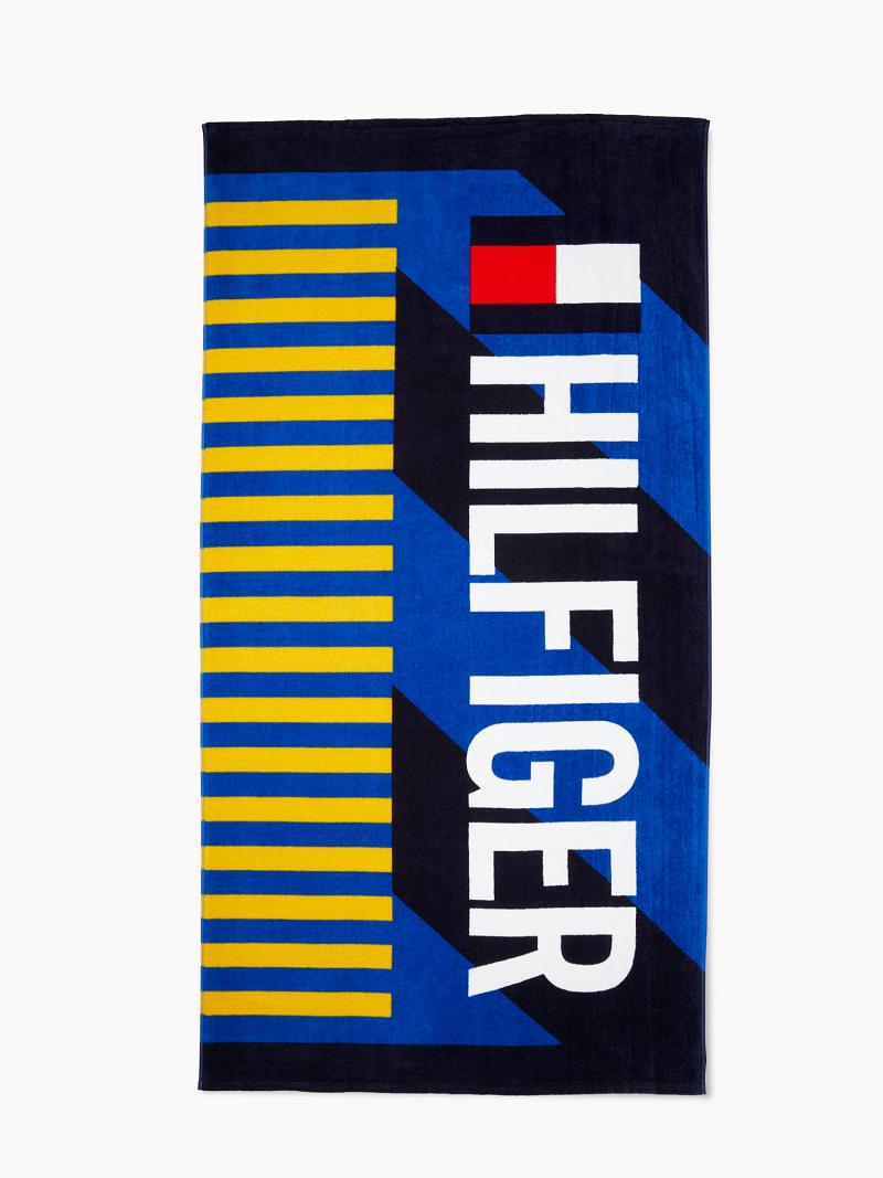 Trajes De Baño Tommy Hilfiger Hilfiger Stripe Towel Azules Multicolor | MX_W21422