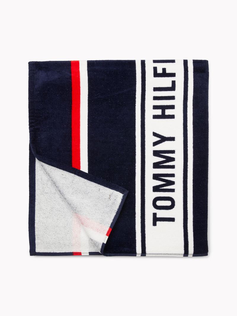 Trajes De Baño Tommy Hilfiger Logo Stripe Beach Towel Multicolor | MX_M31101