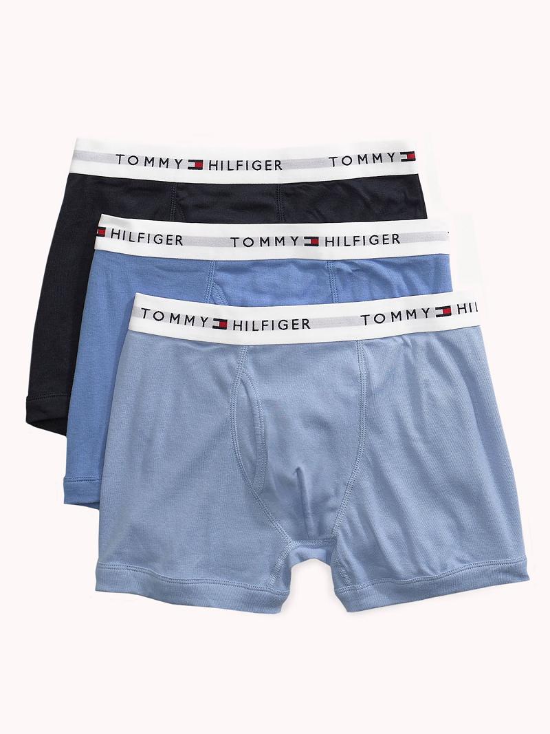 Trunks Tommy Hilfiger Algodon classics trunk 3pk Azules | MX_M31503