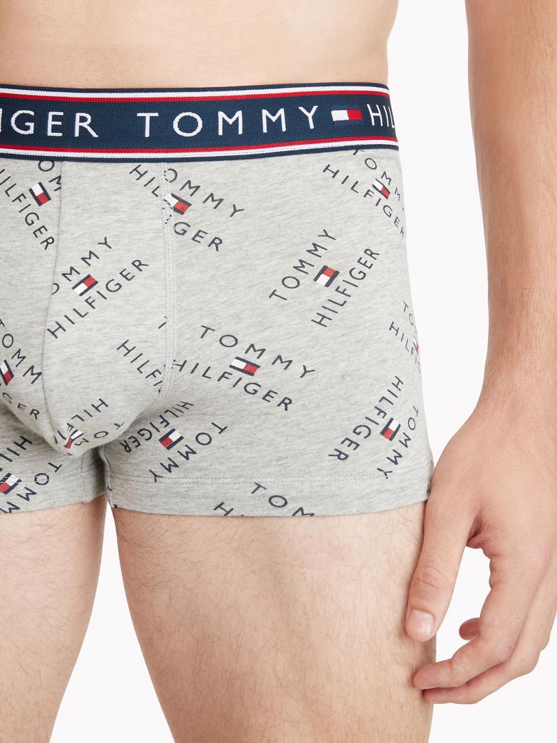 Trunks Tommy Hilfiger Algodon stretch trunk 3pk Grises | MX_M31507