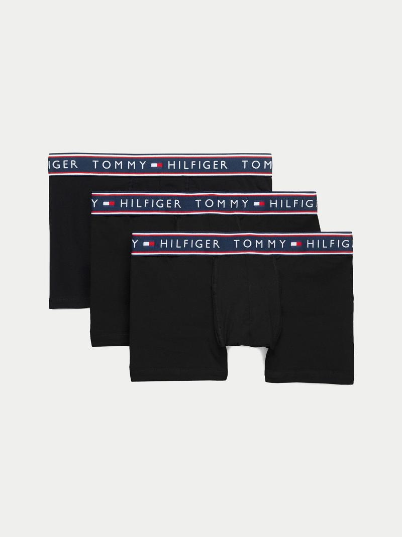 Trunks Tommy Hilfiger Algodon stretch trunk 3pk Blancos | MX_M31508