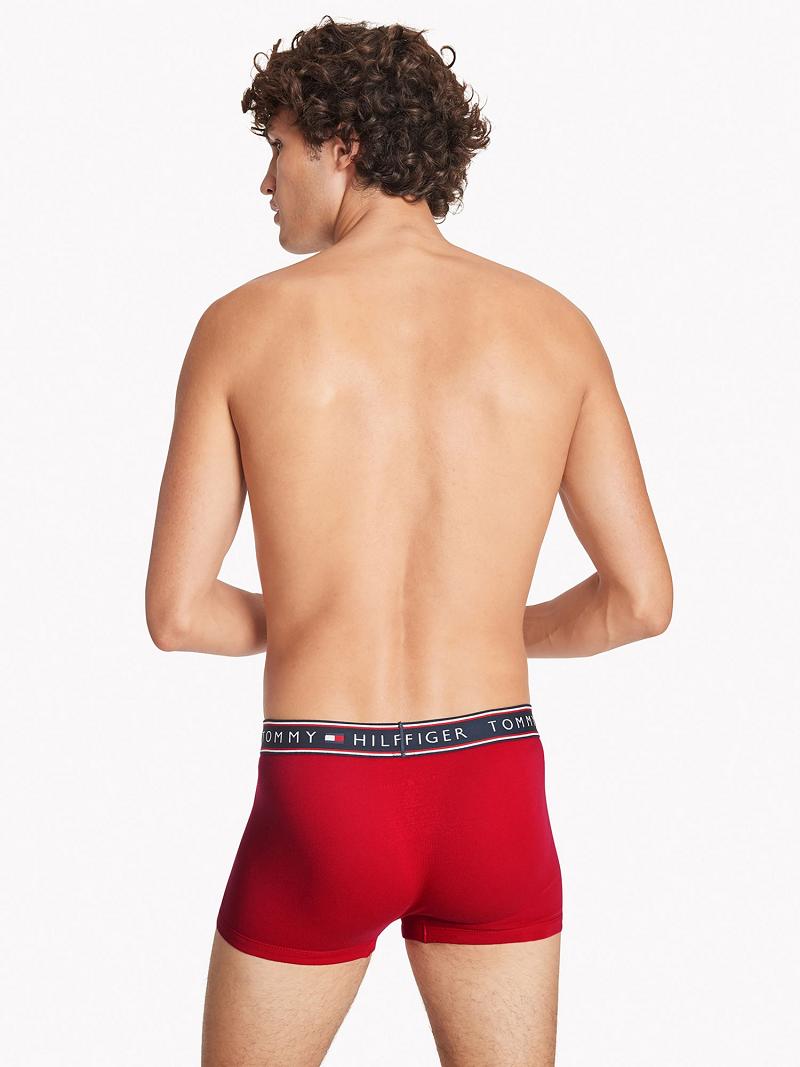 Trunks Tommy Hilfiger Algodon stretch trunk 3pk Rojos Azul Marino Grises | MX_M31510