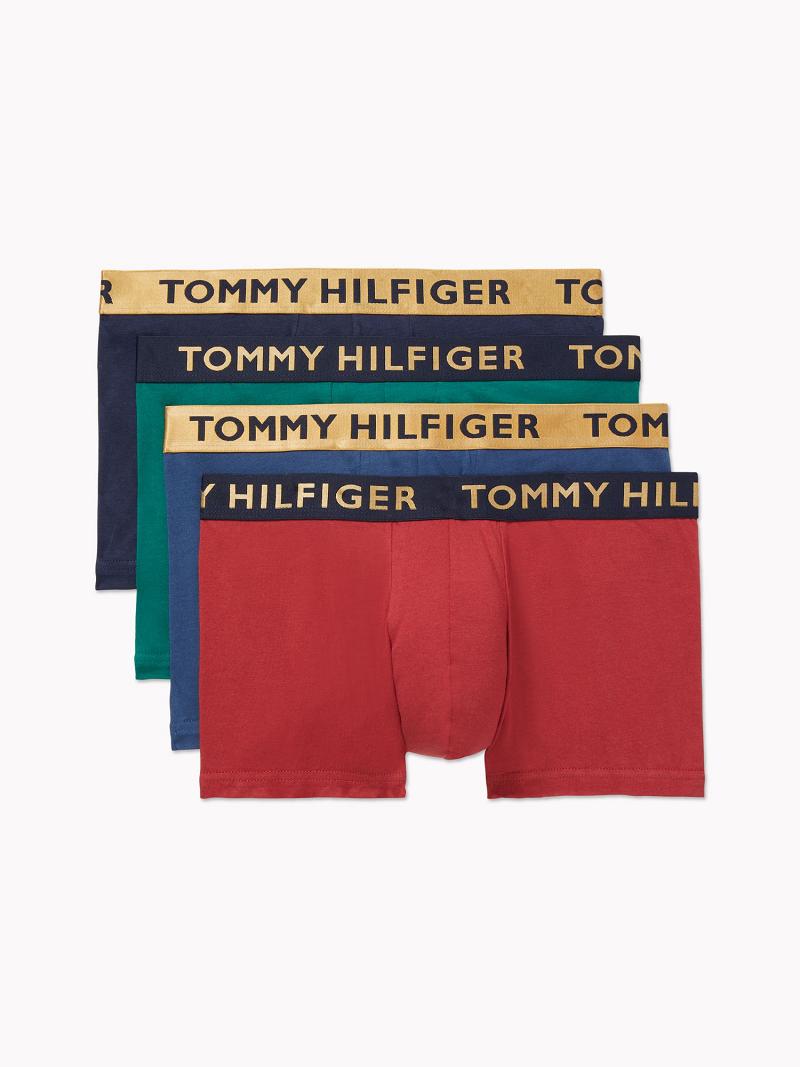 Trunks Tommy Hilfiger Algodon stretch trunk 4pk Rojos | MX_M31511