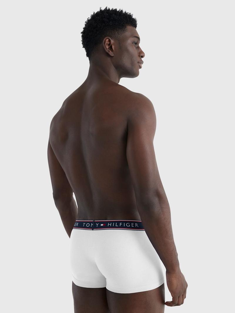 Trunks Tommy Hilfiger Stretch cotton trunk 3pk Blancos | MX_M31529