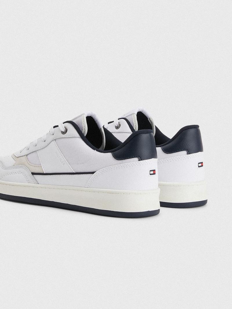 Zapatos Casuales Tommy Hilfiger Cuero cupsole Blancos | MX_M31664