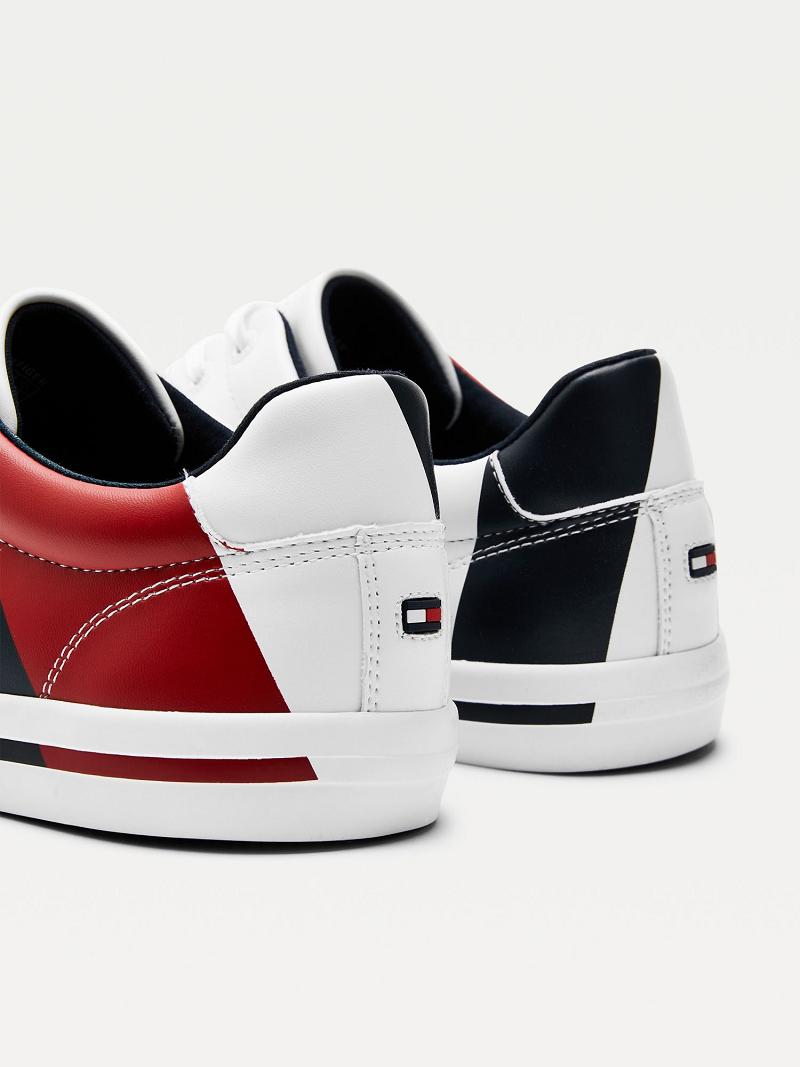 Zapatos Casuales Tommy Hilfiger Flag Blancos | MX_M31660