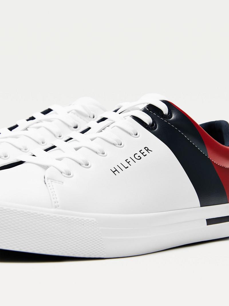 Zapatos Casuales Tommy Hilfiger Flag Blancos | MX_M31660