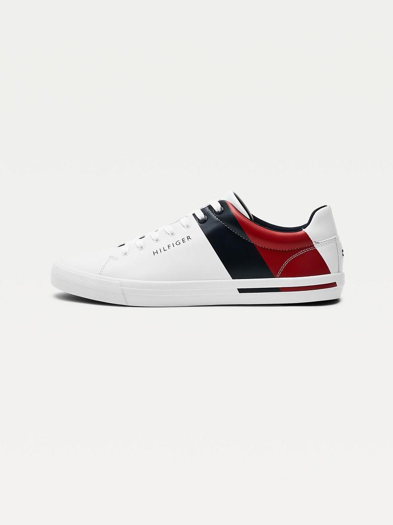 Zapatos Casuales Tommy Hilfiger Flag Blancos | MX_M31660