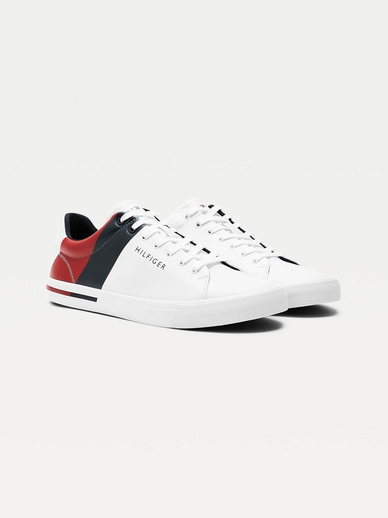 Zapatos Casuales Tommy Hilfiger Flag Blancos | MX_M31660