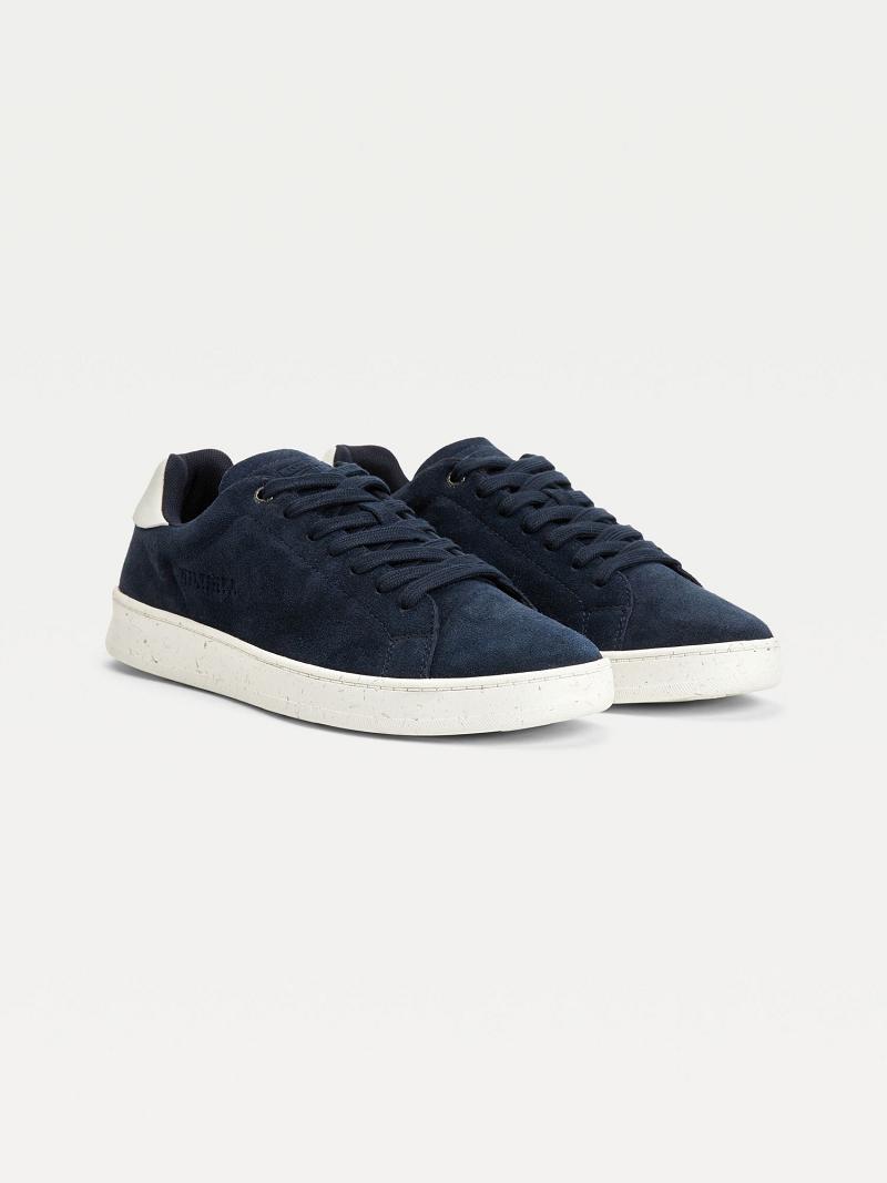 Zapatos Casuales Tommy Hilfiger Gamuza cupsole Azul Marino | MX_M31676