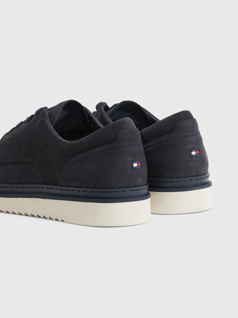 Zapatos Casuales Tommy Hilfiger Nubuck leather Azul Marino | MX_M31670