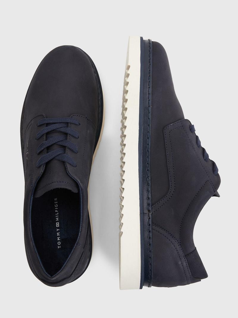 Zapatos Casuales Tommy Hilfiger Nubuck leather Azul Marino | MX_M31670