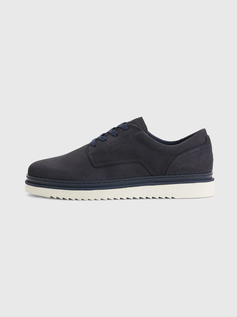 Zapatos Casuales Tommy Hilfiger Nubuck leather Azul Marino | MX_M31670