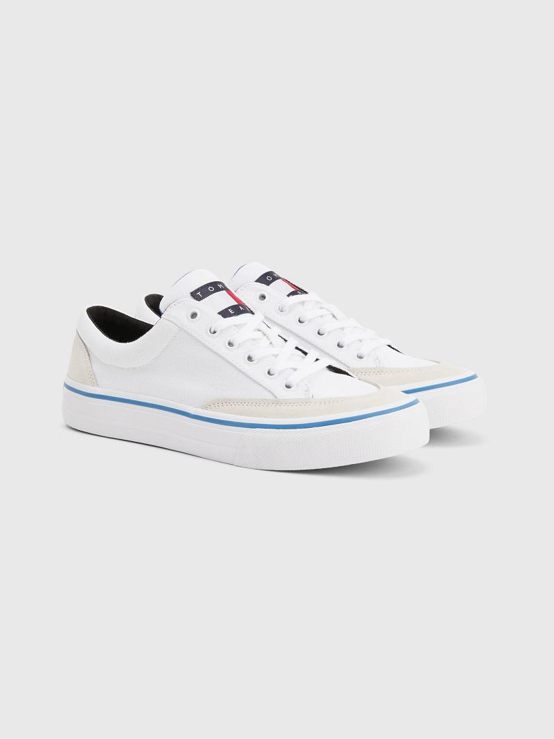 Zapatos Casuales Tommy Hilfiger Tommys low cut skater Blancos | MX_M31681