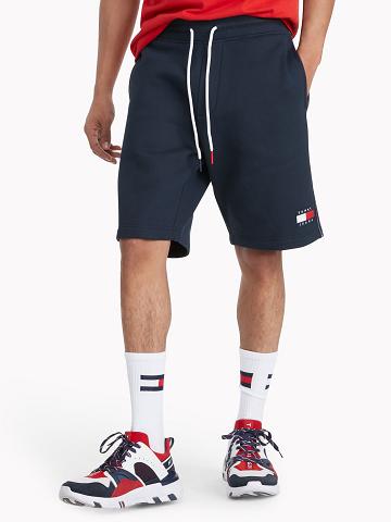 Bermudas Tommy Hilfiger Drawstring fleece Azul Marino | MX_M31196