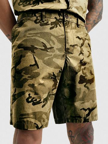 Bermudas Tommy Hilfiger Relaxed fit camo Camuflados Verdes | MX_M31220