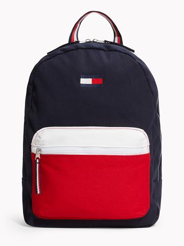 Bolsas Tommy Hilfiger Colorblock Backpack Azules | MX_G1337