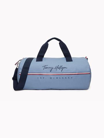 Bolsas Tommy Hilfiger Signature Duffle Azules | MX_M31702