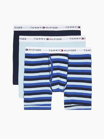 Boxer Briefs Tommy Hilfiger Classic cotton boxer brief 3pk Azules Azul Marino | MX_M31569