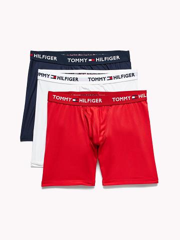 Boxer Briefs Tommy Hilfiger Everyday microfiber boxer brief 3pk Rojos | MX_M31601