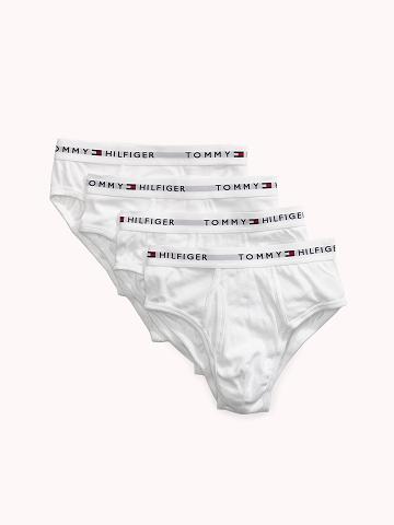 Briefs Tommy Hilfiger Algodon classics brief 4pk Blancos | MX_M31541