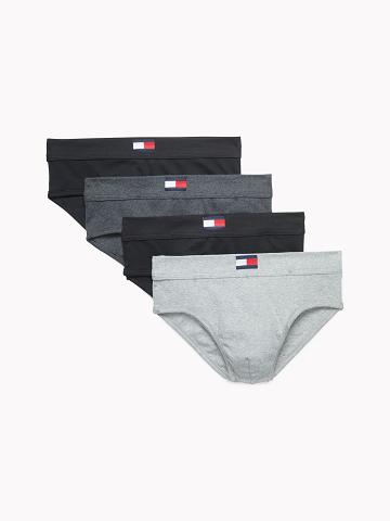 Briefs Tommy Hilfiger Algodon classics hip brief 4pk Grises | MX_M31545