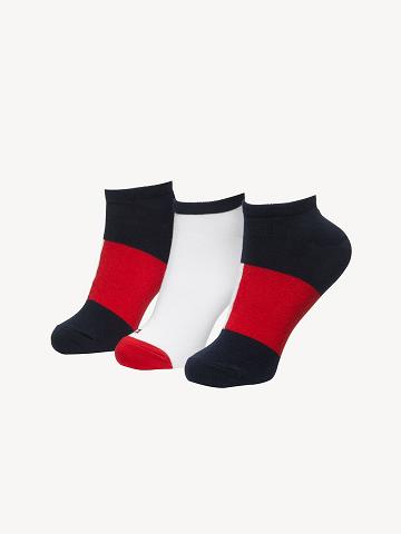 Calcetines Tommy Hilfiger Ankle 3PK Azules | MX_W21652