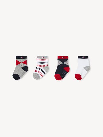 Calcetines Tommy Hilfiger Babies' 4PK Blancos | MX_B2285