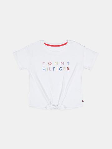 Camiseta Tommy Hilfiger Big Tommy Bow Blancos | MX_G1236