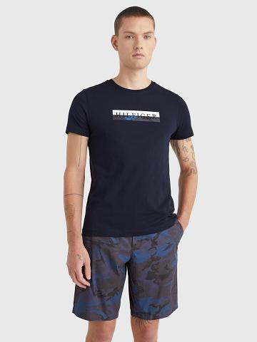 Camiseta Tommy Hilfiger Camo graphic Azul Marino | MX_M31010